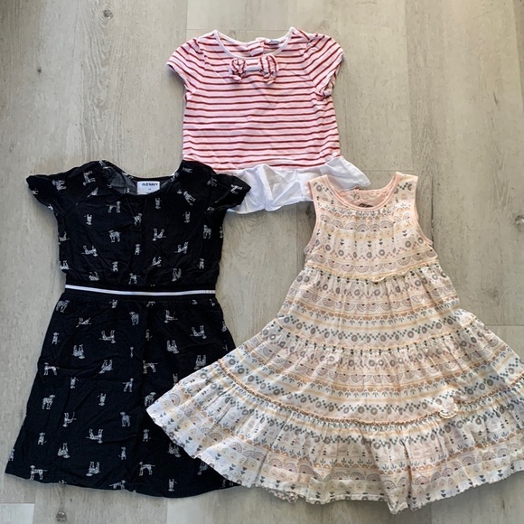 Janie and Jack bundle girls dresses & top size 6 striped floral dogs print‎ - Picture 1 of 11